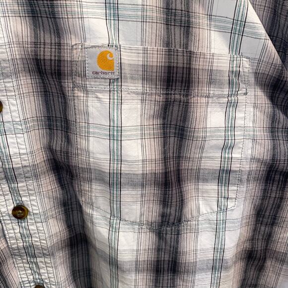 Carhartt Men's Shirt 2XL Regular Fit Long Sleeve Button Down - Picture 2 of 8